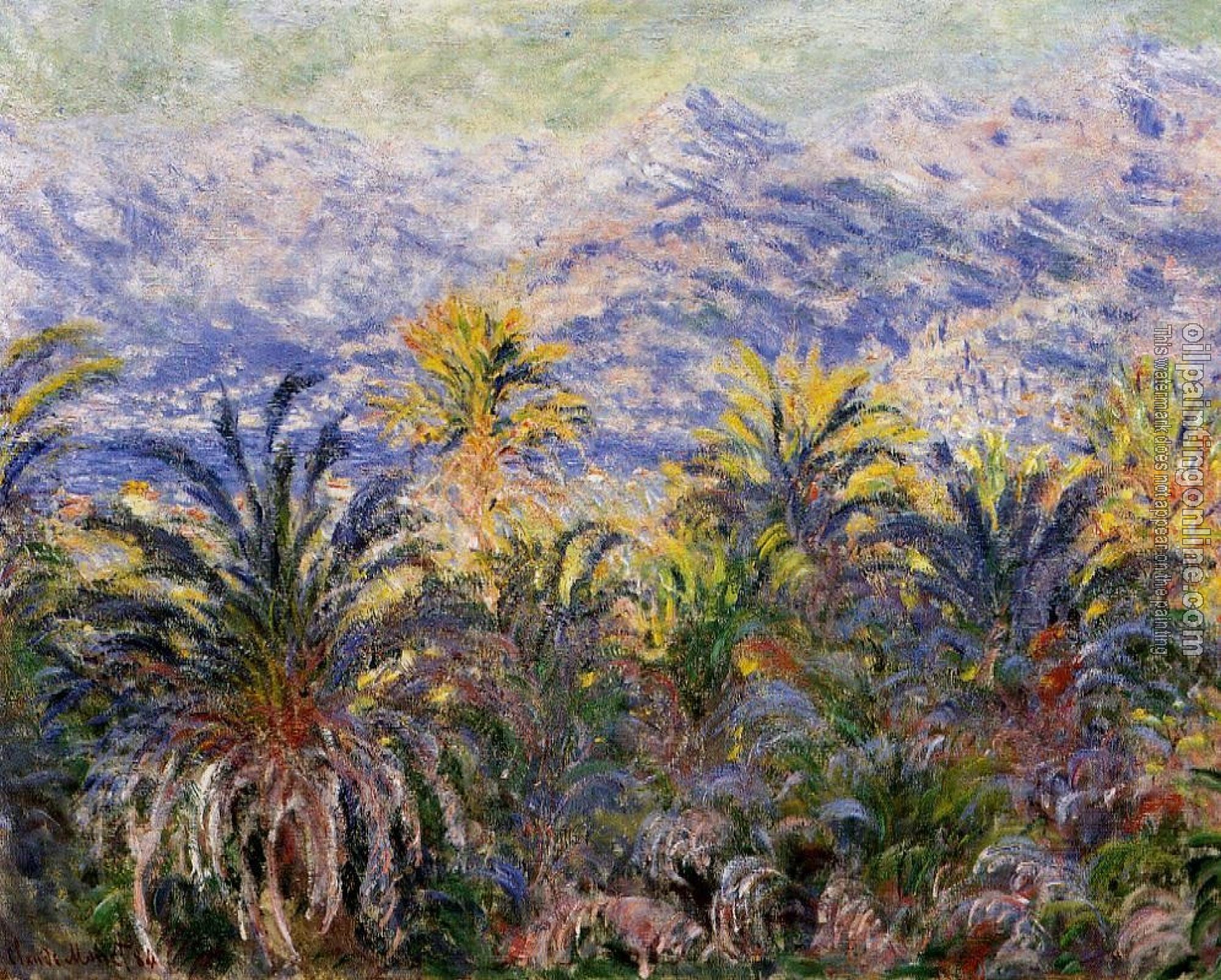 Monet, Claude Oscar - Palm Trees at Bordighera
